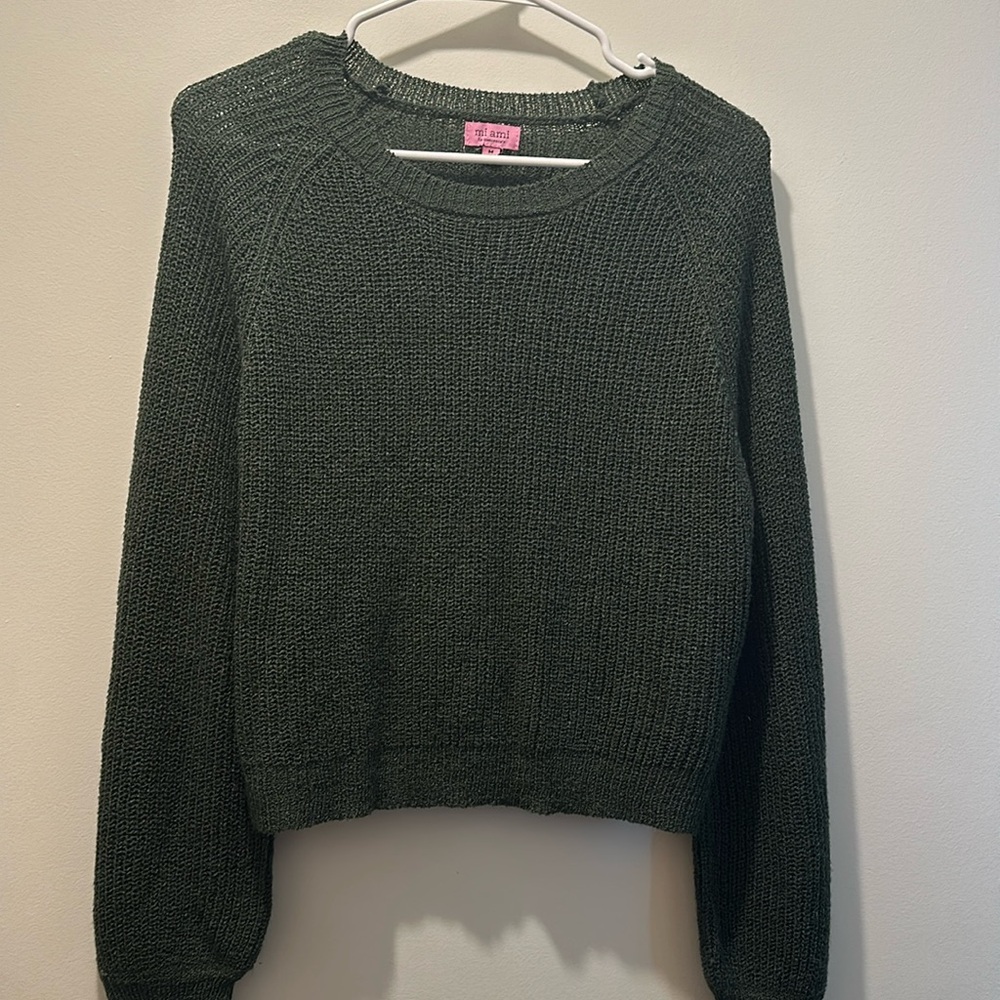 Army Green knitted sweater